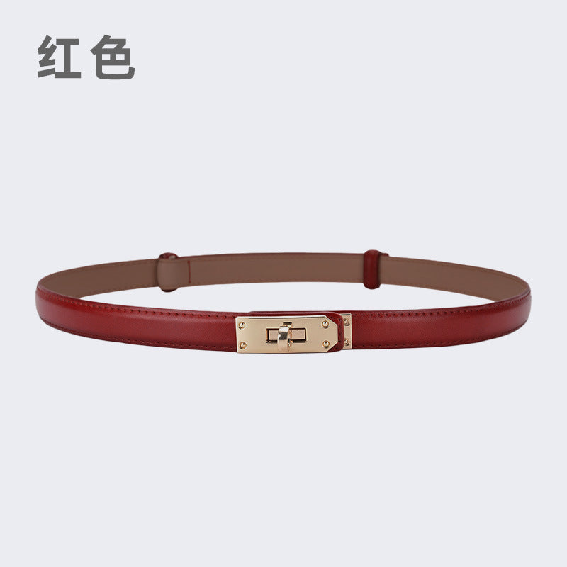Wholesale women's thin belt skirt casual pants belt waist buckle belt